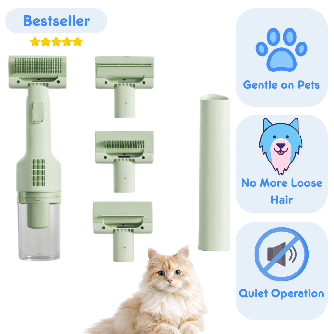 5-in-1 Pet Grooming Vacuum Kit