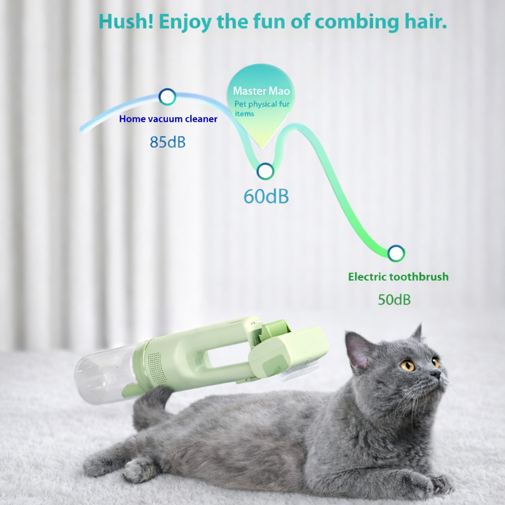 5-in-1 Pet Grooming Vacuum Kit