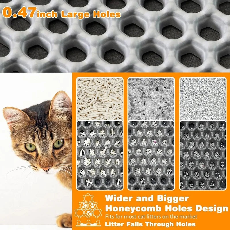 Double-Layer Cat Litter Mat