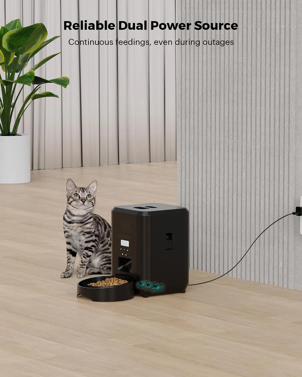 Smart Pet Feeder – Automatic Cat & Dog Food Dispenser