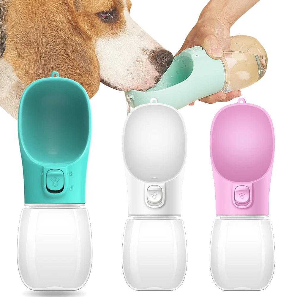 Portable Dog Water Bottle (Leak-Proof, One-Touch Design)