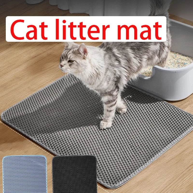 Double-Layer Cat Litter Mat