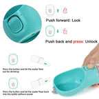 Portable Dog Water Bottle (Leak-Proof, One-Touch Design)