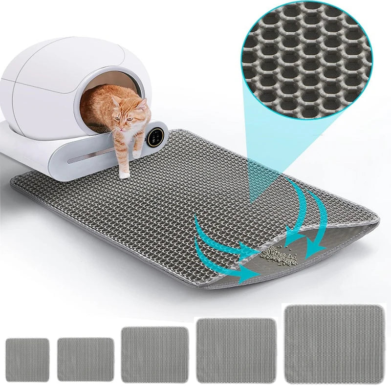 Double-Layer Cat Litter Mat