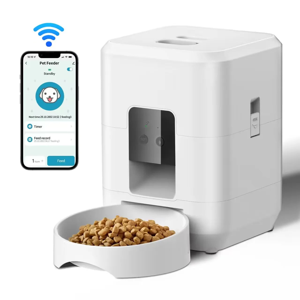 Smart Pet Feeder – Automatic Cat & Dog Food Dispenser