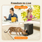 Smart Pet Feeder – Automatic Cat & Dog Food Dispenser