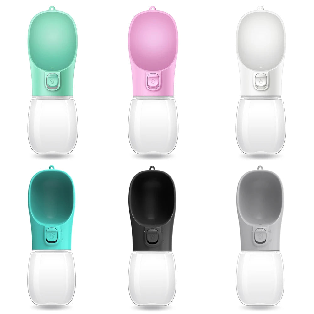 Portable Dog Water Bottle (Leak-Proof, One-Touch Design)