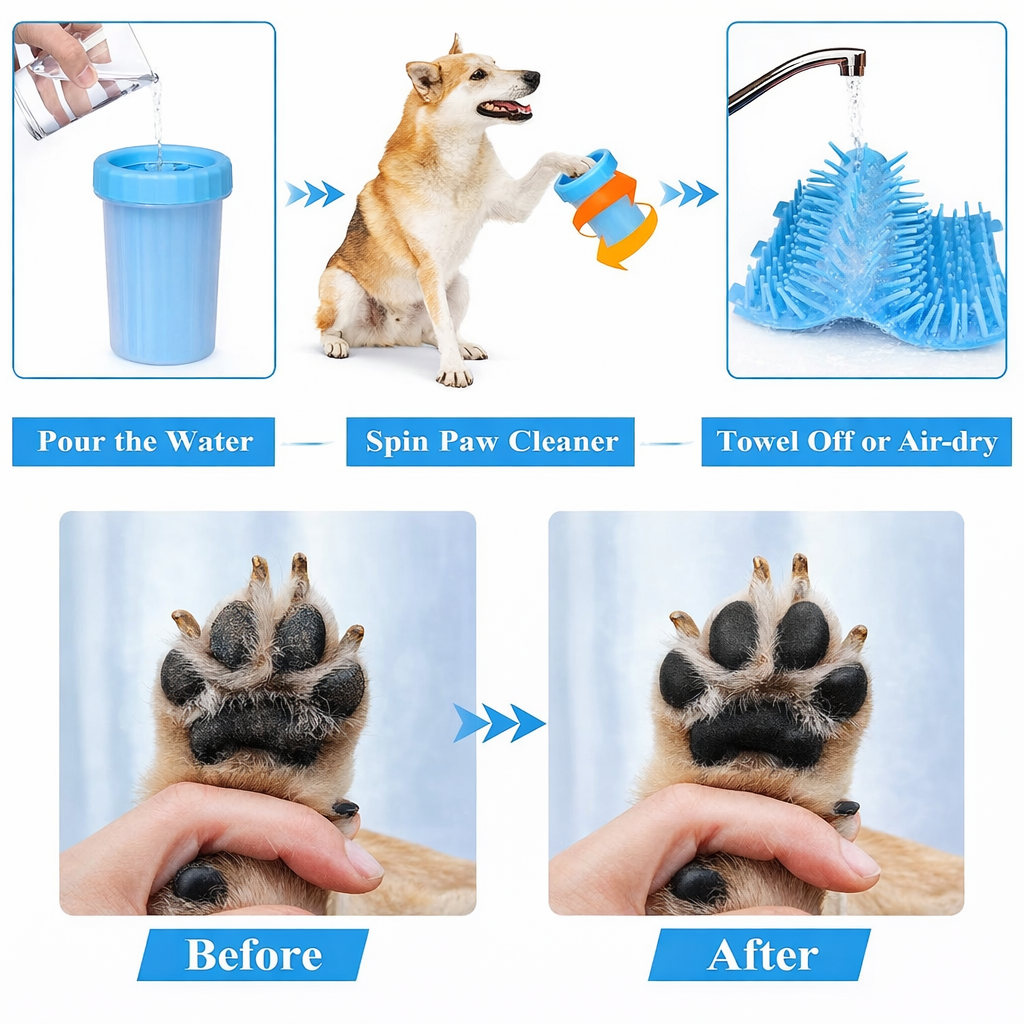 Pet Paw (Cleaner Cup with Silicone Brush)